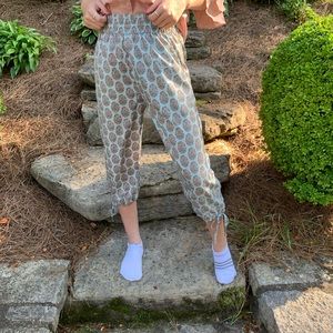 Urban outfitters paisley cropped jogger pants